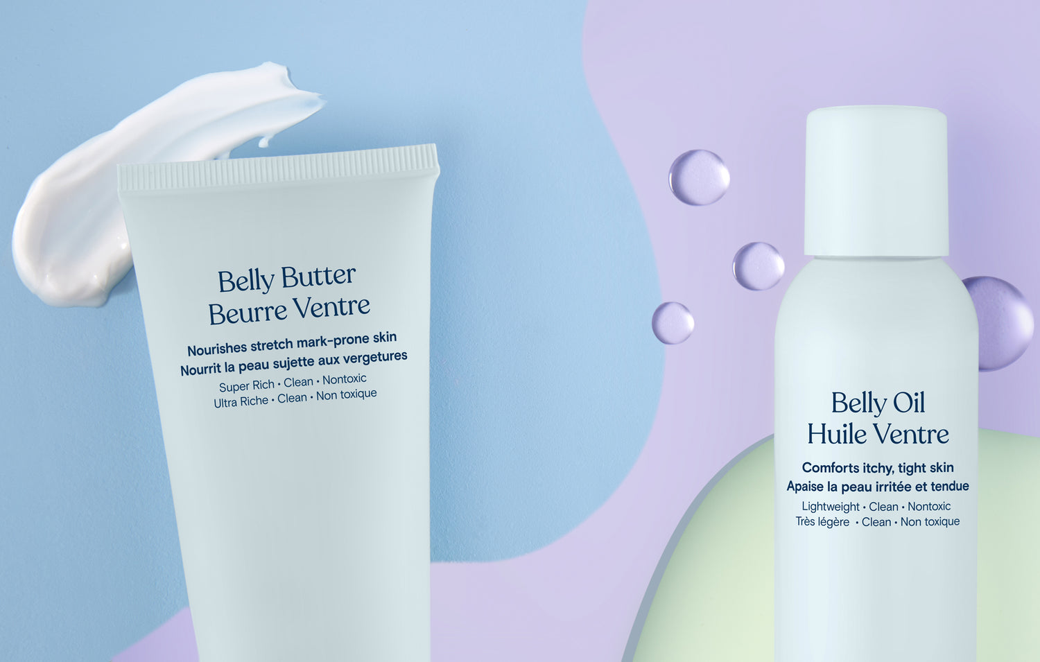 Image of Belly Butter and Belly Oil Mom Skincare Products