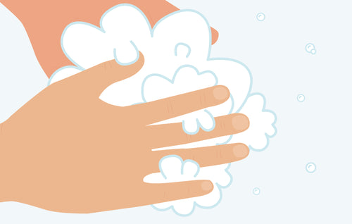 Individual Washing Their Hands.