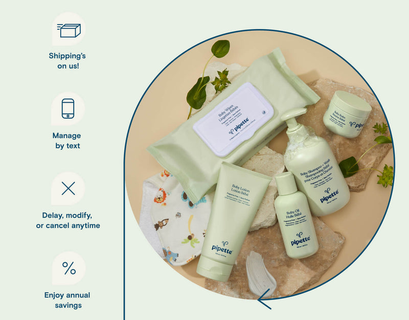 Baby Essentials: Wipes, Lotion, Wash, Oil and Balm.