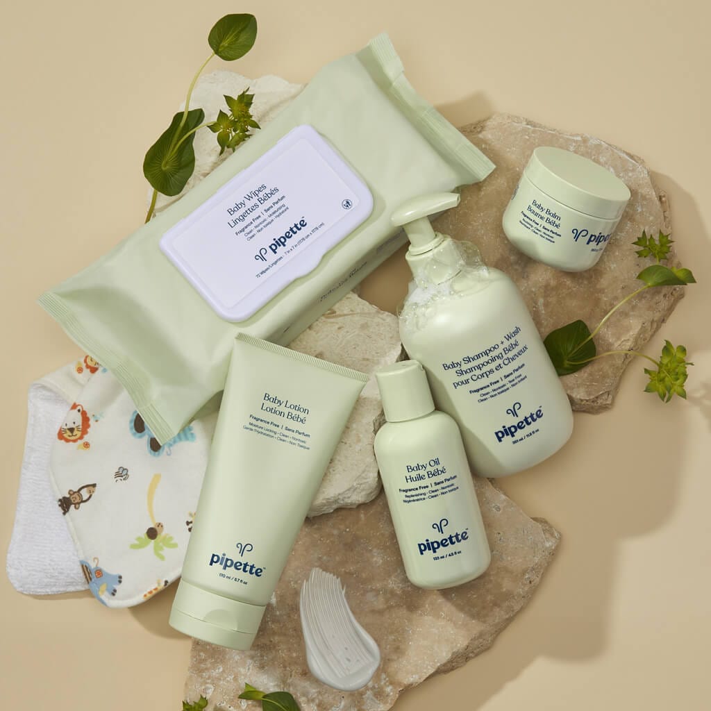 Baby Essentials Kit Flat Lay